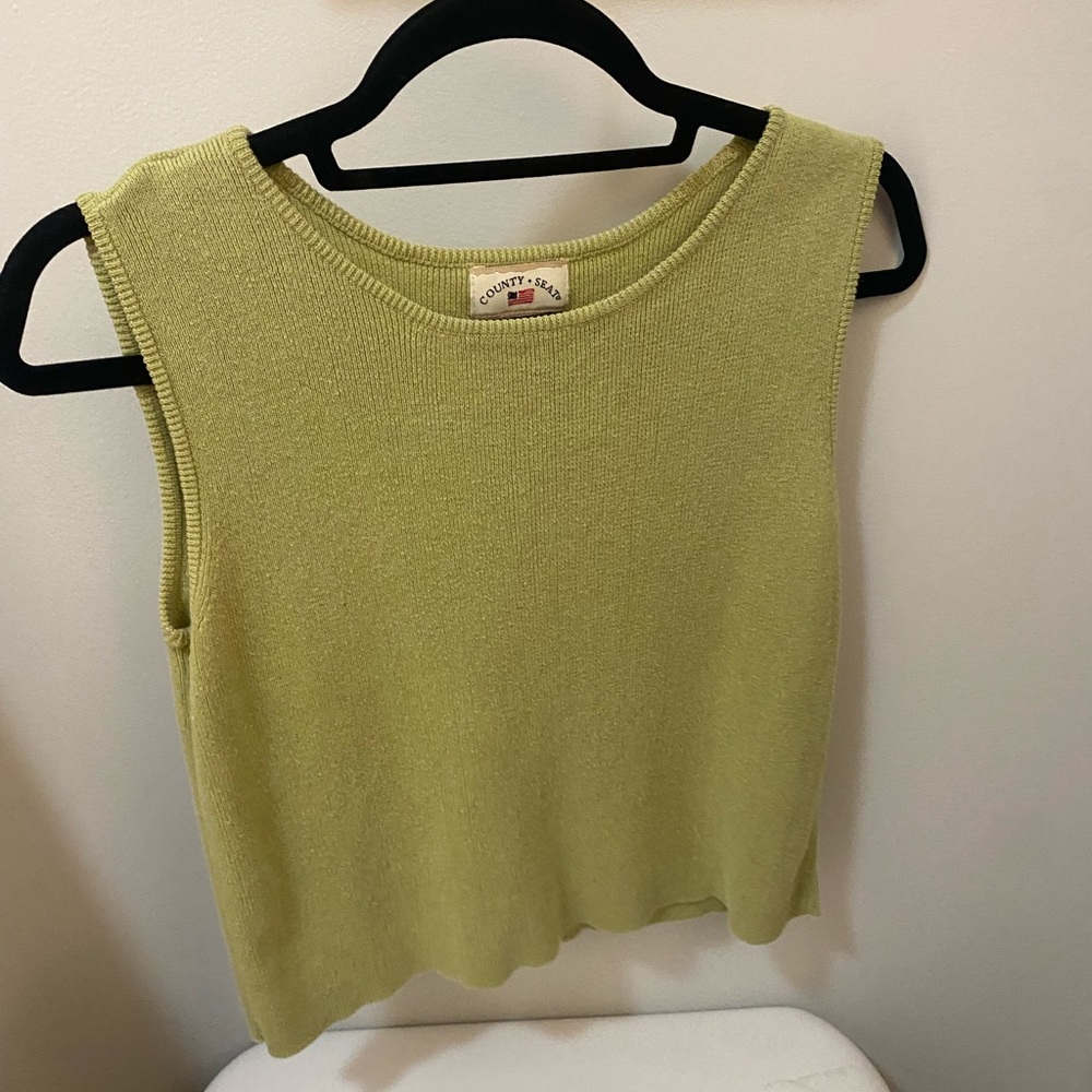 vintage green tank top